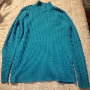 Teal knit sweater